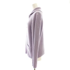 GIORGIO ARMANI カシミヤ ニット カーディガン 40 紫 パープル /AT OS
