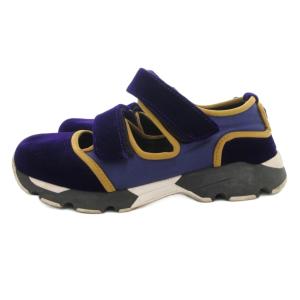 MARNI Bimba ベルクロ スニーカー サンダル ベロア サテン 36 紫 パープル /UO