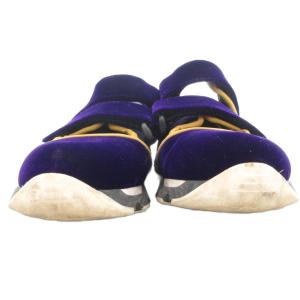 MARNI Bimba ベルクロ スニーカー サンダル ベロア サテン 36 紫 パープル /UO