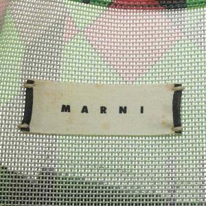 MARNI トートバッグ ショルダーバッグ レザーハンドル グリーン /YO11