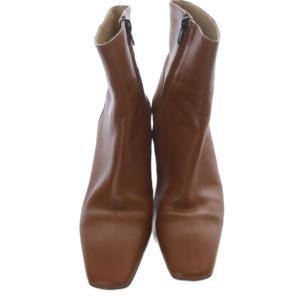 FABIO RUSCONI ANAYI スクエアトゥ ショートブーツ レザー 36 茶 ブラウン /SR8