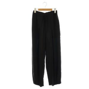 24SS DRAPE TAPERED-TROUSERS パンツ テーパード 38 ブラック /HK OS