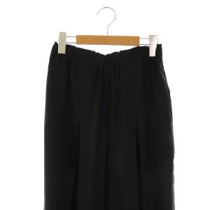 ENFOLD 24SS DRAPE TAPERED-TROUSERS パンツ テーパード 38 ブラック /HK OS