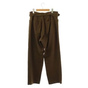 COMOLI フェルトンベルテッドワイドパンツ ボタンフライ 1 カーキブラウン /DO OS SH
