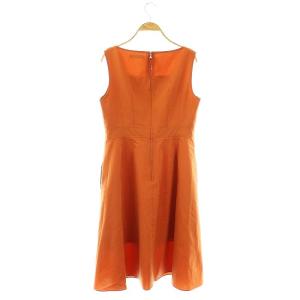 FOXEY NEW YORK 23年 43744 ドレス リリーク ワンピース 42 テラコッタオレンジ /ES OS S