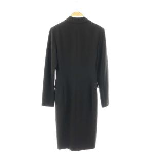 JIL SANDER＋ vintage ウールジップアップロングコート 36 ブラック