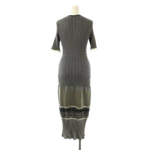 Mame Kurogouchi Sash Jacquard Knit Long One-Piece ワンピース サマーニット ラメ 2