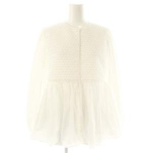 ホワイトコンビネーションブラウス 36 ホワイト /ES OS