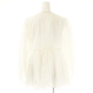 TOMORROWLAND collection ホワイトコンビネーションブラウス 36 ホワイト /ES OS