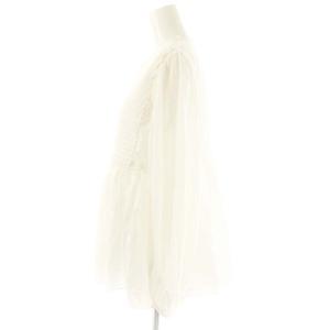 TOMORROWLAND collection ホワイトコンビネーションブラウス 36 ホワイト /ES OS