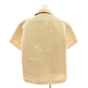 sacai SATIN SHIRT ブラウス 半袖 1 ベージュ 22-06116 /HK OS