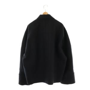 JIL SANDER ウールショートコート 32 ネイビー