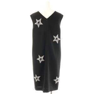 Grace Class スタービジュードレス ワンピース ひざ丈 ノースリーブ 36 ブラック /DF OS