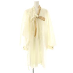 パールカフス ワンピース 膝丈 36 ホワイト /HK OS