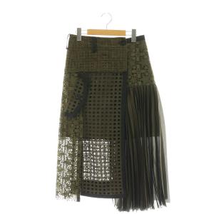 Embroidery Lace Skirt 1 カーキ 21-05458