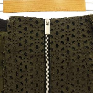 sacai Embroidery Lace Skirt 1 カーキ 21-05458