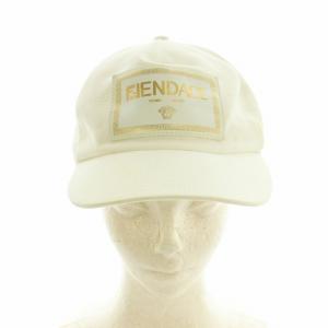 FENDI × ヴェルサーチェ VERSACE 帽子 キャップ ロゴ TU 白 /MI OS
