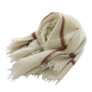 ココマーク ウールモヘヤ混 正方形 ストール  ベージュ /SR1 OH