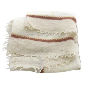 CHANEL ココマーク ウールモヘヤ混 正方形 ストール  ベージュ /SR1 OH