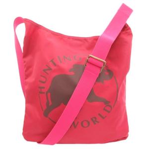 ショルダーバッグ 斜め掛け クロスボディ スクエア 裏地総柄 ロゴ ピンク /GV