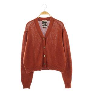 ベルリネンカーディガン ニット F ブラウン /ES OS