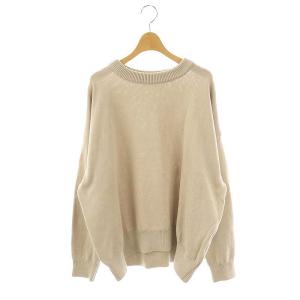 24SS ベーシックニット セーター プルオーバー グレージュ /CX OS SH
