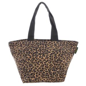 トート バッグ レオパード柄 舟型 茶 ブラウン /AE SH