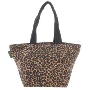 Hervé Chapelier トート バッグ レオパード柄 舟型 茶 ブラウン /AE SH