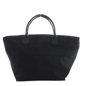 M1407C レザーハンドル舟型トートM コーデュラ ハンドバッグ ノワール /YO20 SH