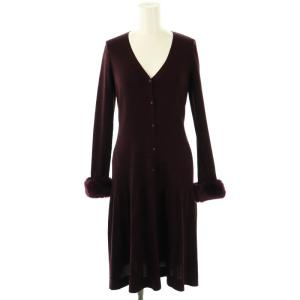 LONG BAMBI ロングカーディガン ニット F 小豆色 /AT OS SH