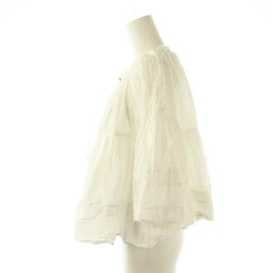 NE QUITTEZ PAS! ボリューム ギャザーブラウス ホワイト /ES OS