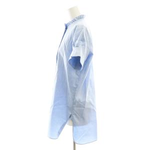 YOKO CHAN YOKOCHAN フリル スタンドカラー ブラウス チュニック F サックスブルー /MI OS