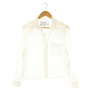 SILVIO コットンシャツ 長袖 オープンカラー S 白 ホワイト /AT OS