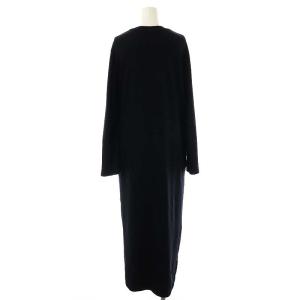 Deuxieme Classe jersey ワンピース 長袖 ロング コットン 濃紺 /NR OS