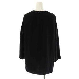 MUSE de Deuxieme Classe EDEN クルーネックブラウス 長袖 プルオーバー 黒 /NR OS
