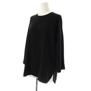 MUSE de Deuxieme Classe EDEN クルーネックブラウス 長袖 プルオーバー 黒 /NR OS