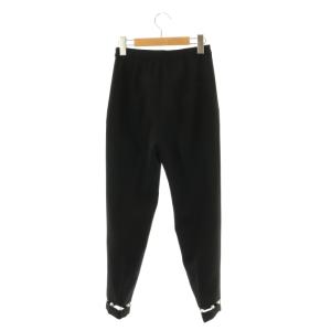 Chesty パールデザインテーパードパンツ 0 黒 ブラック /SS OS