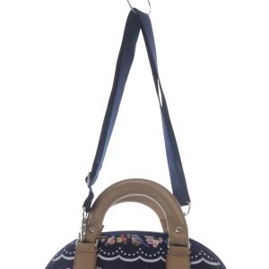 LesportSAC 2WAY ショルダー バッグ Chesty ハンドバッグ 総柄 青 ブルー /SR15
