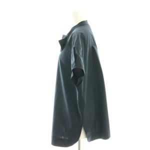 yori リボンタイ ブラウス シャツ 前開き 38 紺 ネイビー /CX OS