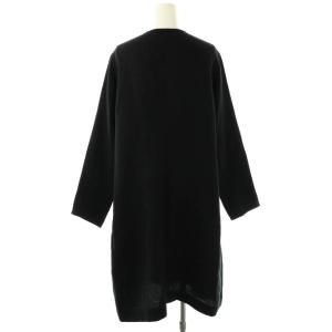 JURGEN LEHL コットンリネンシャツワンピース M ネイビー /DO OS