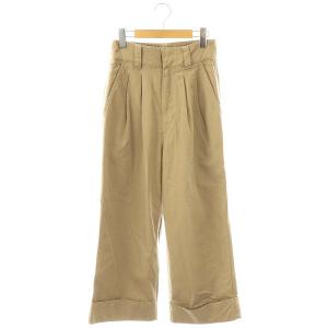 24AW WOOL COTTON TWILL ウールコットン ツータックパンツ ワイド ジッパーフライ