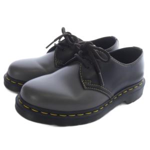 3EYE BOOT SMOOTH レザーシューズ UK3 黒 ブラック グレー 27540 /SR53