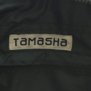 ISSEY MIYAKE タマシャ TAMASHA フラワー刺繍 トートバッグ ハンドバッグ ダークグリーン /YO14