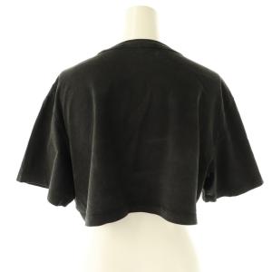 alexanderwang ロゴクロップドTシャツ XS 黒 /MI OS
