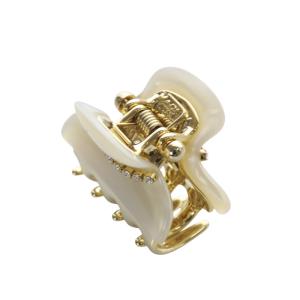 acca ヘアクリップ ニューコラーナ Sサイズ ゴールド色 ベージュ /SR34