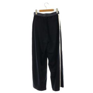 ASTRAET CU/N サテン ソクショウ ワイドパンツ イージー ライン 0 濃紺 白 /NR OS