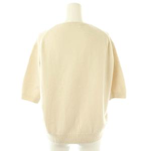 ebure High Gauge Cashmere Knit Pullover ニット セーター プルオーバー 五分袖