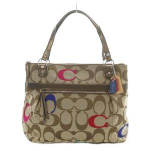 トートバッグ シグネチャー 茶色 ブラウン 青 ピンク 21184 /RI OS