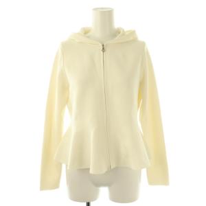 MARIE ジップアップパーカー ニット XS アイボリー /ES OS