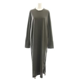 長袖カットソー ワンピース 02 チャコールグレー /ES OS